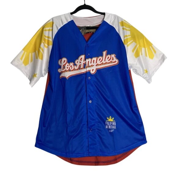 Los Angeles Dodgers Filipino Heritage MLB SGA Baseball Jersey Adult Size XL - Picture 1 of 7